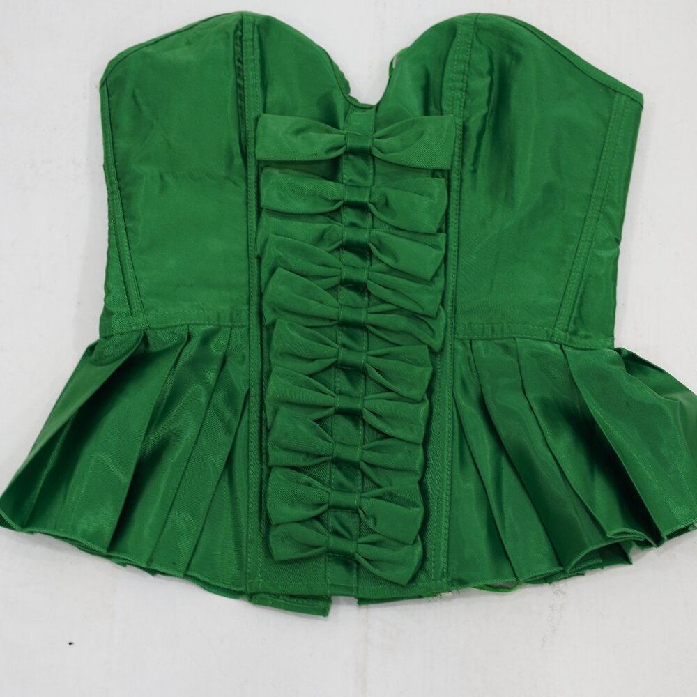Satin Boned Lace Up Sleeveless Dress A-Line Mini Retro